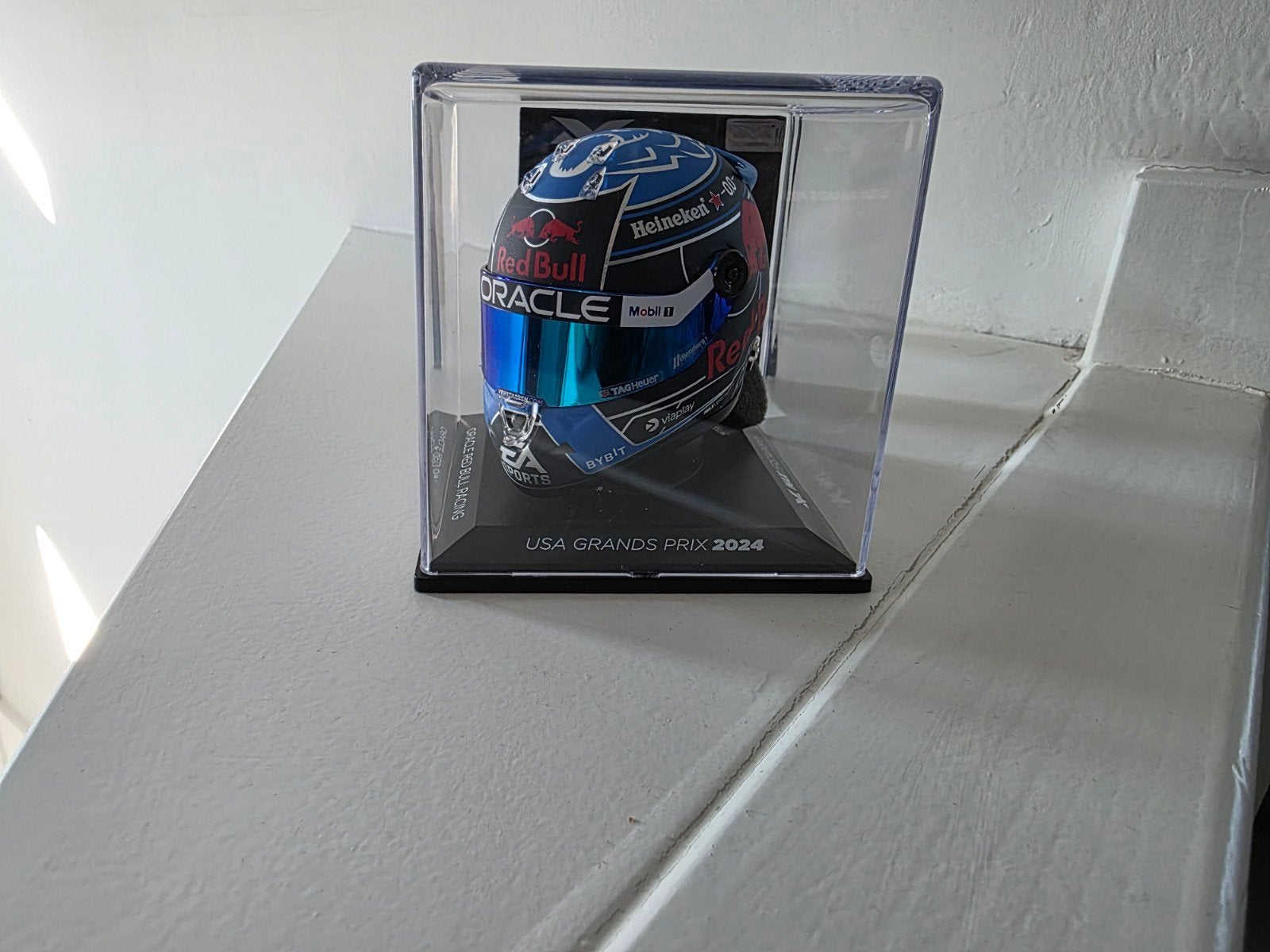 Max Verstappen helm USA GP 2024 1:4 schaalmodel nieuw, Ophalen of Verzenden, Nieuw, Formule 1