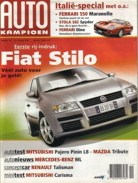 Autokampioen 19 2001 : Ferrari Dino 308 GT4 - Porsche Stola, Ophalen of Verzenden, Gelezen, Algemeen