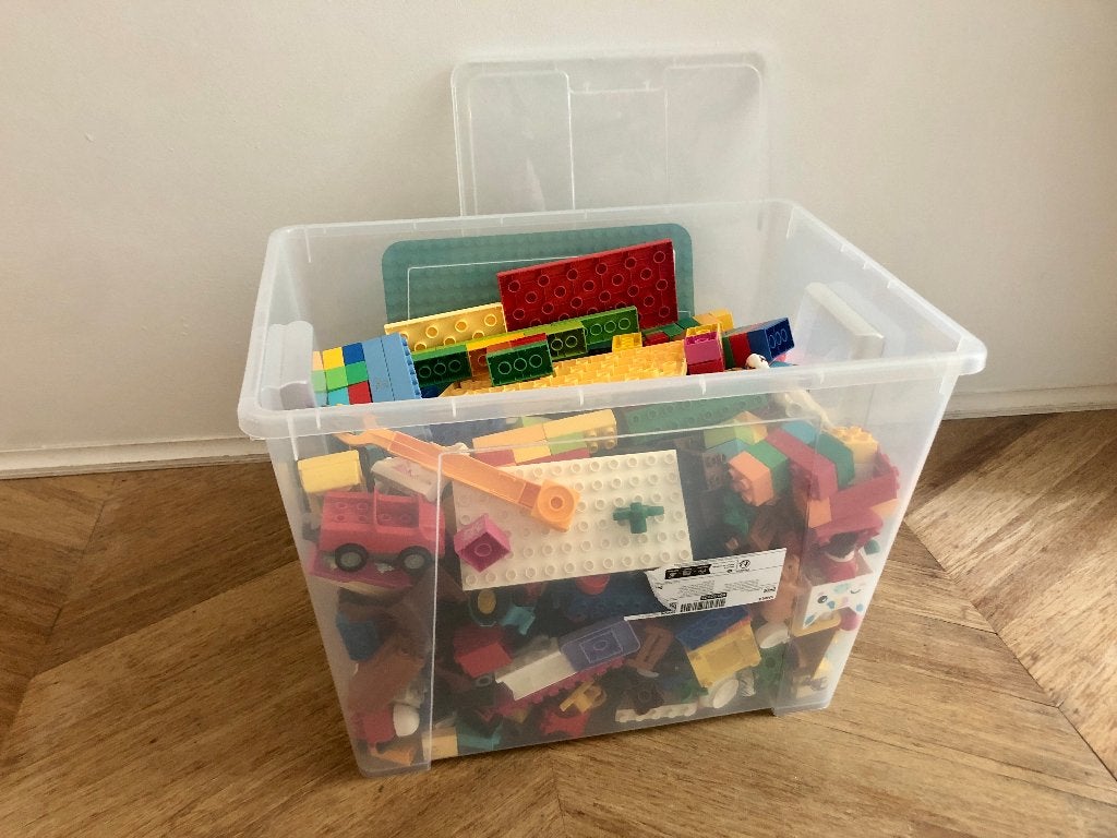 Grote doos met duplo, Kinderen en Baby's, Ophalen, Inclusief doos, Overige typen, Zo goed als nieuw