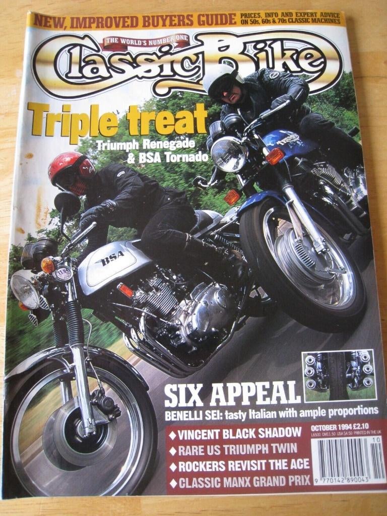 Classic Bike Magazine oktober 1994, Verzenden, Gelezen