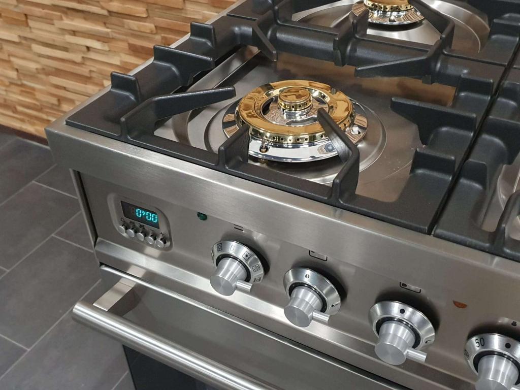 🔥Luxe Boretti Fornuis 100cm RVS + RVS 2 ovens 6 gaspitten, Witgoed en Apparatuur, Fornuizen, Niet ingevuld, 60 cm of meer, Niet ingevuld