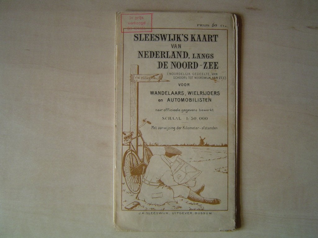 Sleeswijk's kaart van Nederland langs de Noord-Zee, Gelezen, Verzenden, Landkaart, 1800 tot 2000