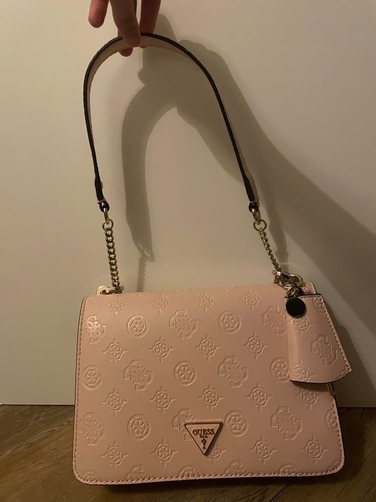 Guess handbag, Verzenden, Zo goed als nieuw, Roze, Handtas