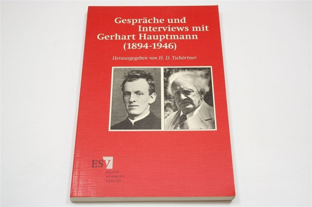 Gespräche und Interviews — Gerhart Hauptmann 1894-1946, Ophalen of Verzenden, Gelezen, Noord-Amerika