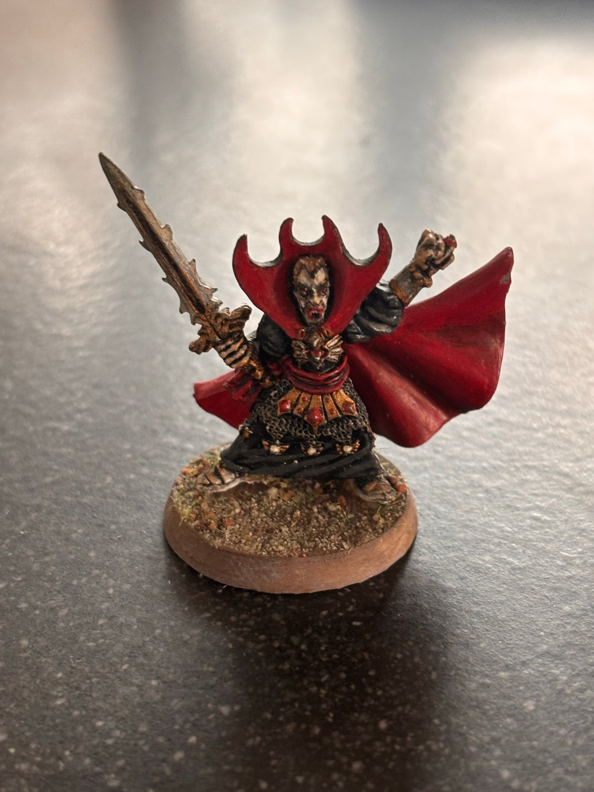 Warhammer Fantasy: Originele Vlad von Carstein (Metaal), Hobby en Vrije tijd, Gebruikt, Figuurtje(s), Warhammer, Ophalen of Verzenden