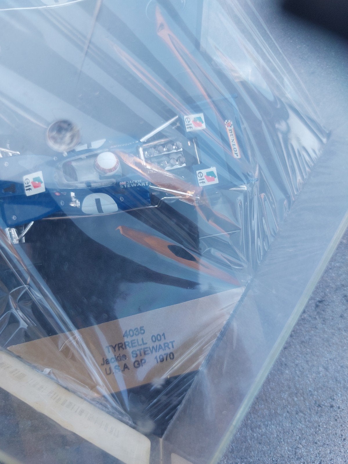 Tyrrell 001 Jackie Stewart U.S.A. GP 1970 modelauto, Overige merken, Auto, 1:32 tot 1:50, Nieuw