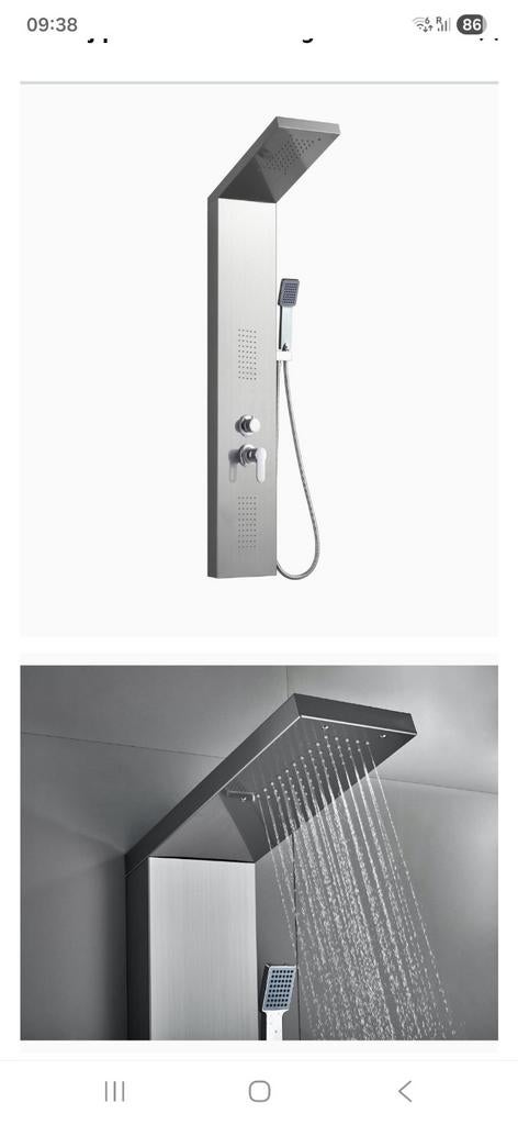 Luxe douchepaneel Aras - Nieuw in doos, Huis en Inrichting, Badkamer | Complete badkamers, Ophalen of Verzenden, Nieuw, Met douche