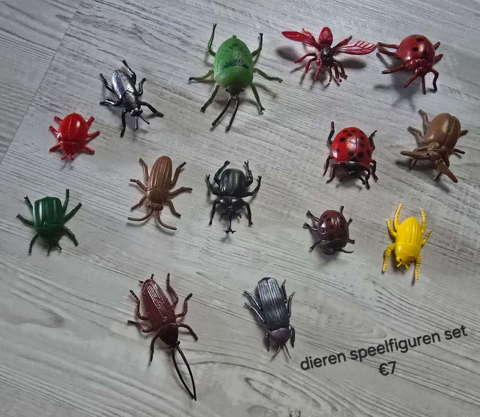 dieren speelfiguren verzameling insecten, Verzamelen, Ophalen, Zo goed als nieuw, Beeldje of Figuurtje
