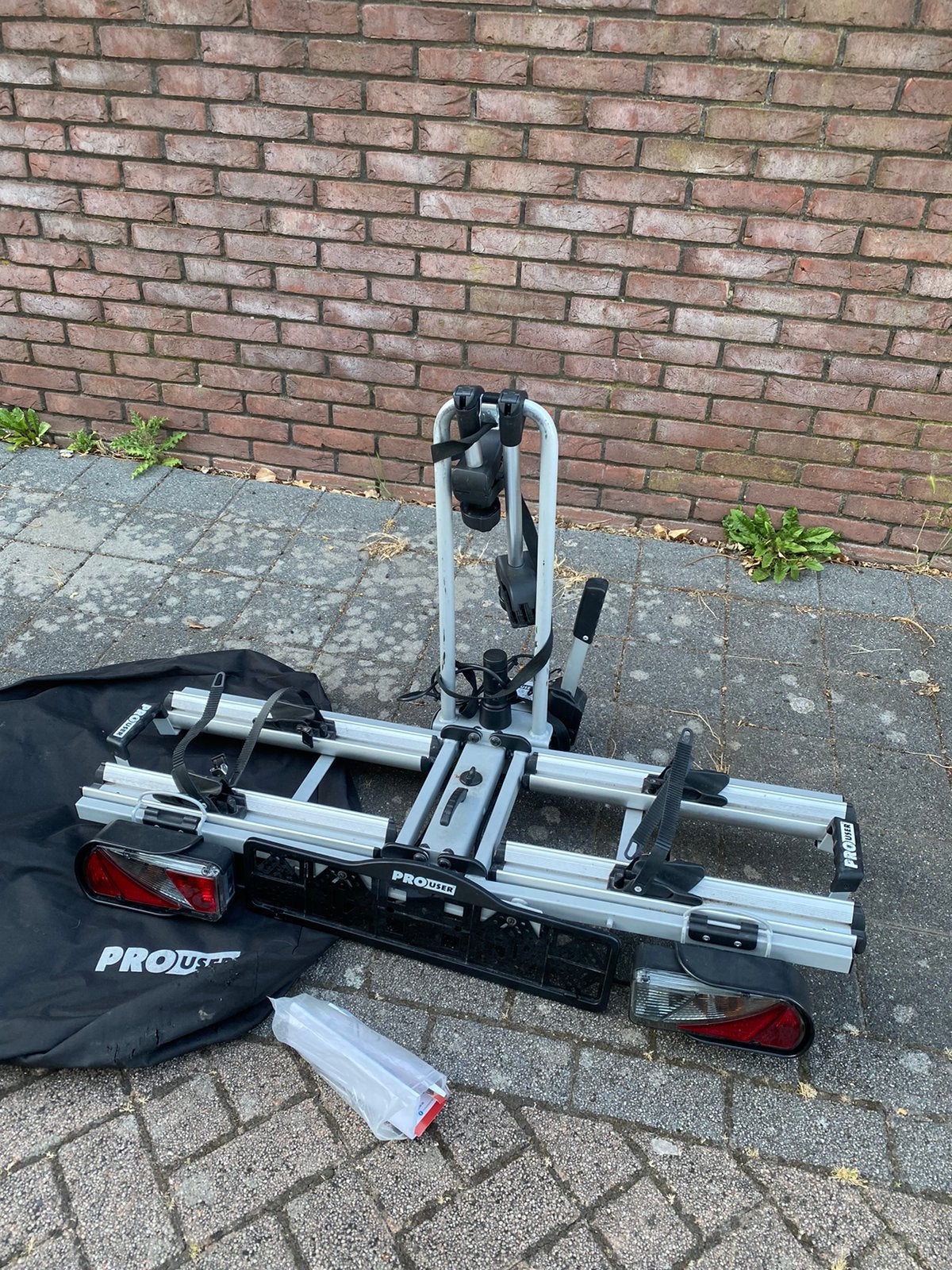 Pro user diamant fietsendrager e-bikes inklapbaar, Ophalen of Verzenden, Zo goed als nieuw, Trekhaakdrager