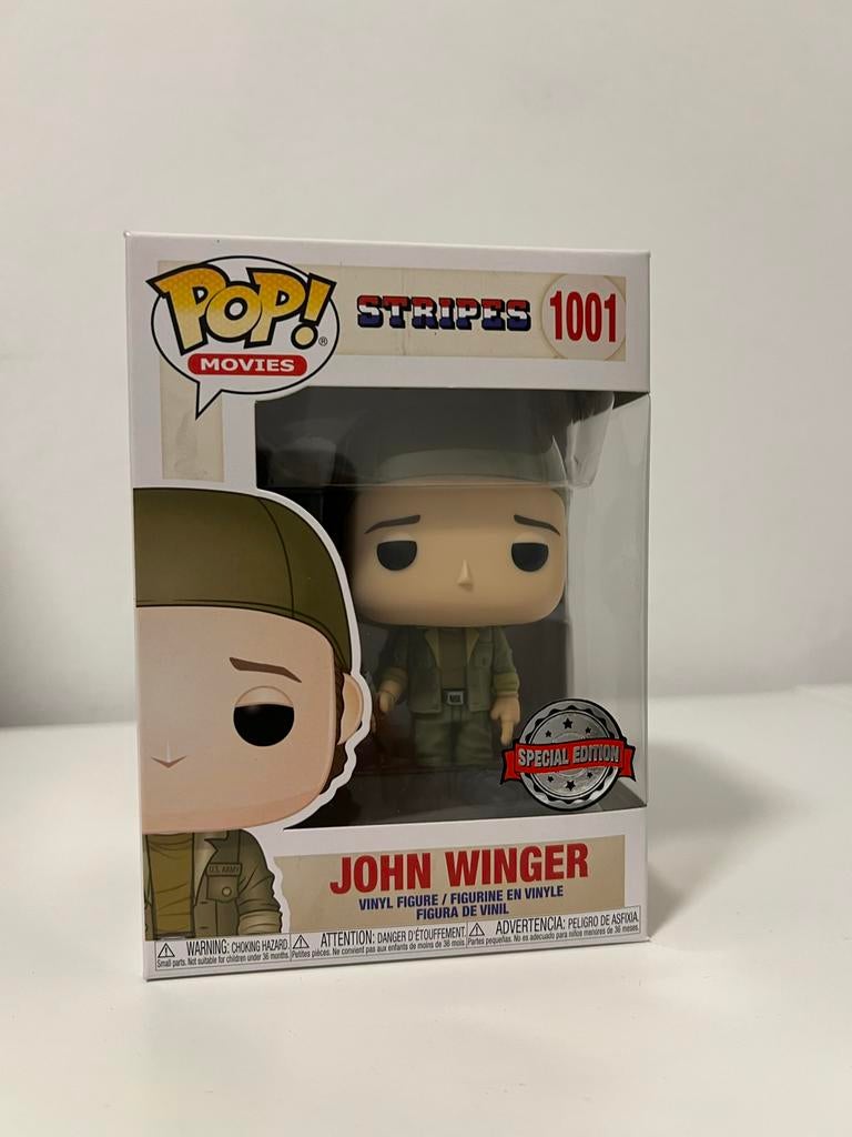 Funko Pop! Movies: Stripes - John Winger #10001 Special Edit, Ophalen of Verzenden, Nieuw