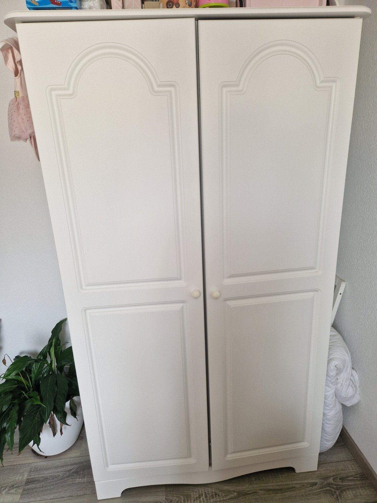 Witte kledingkast voor baby en tiener, Ophalen, 50 tot 100 cm, Klassiek, Tijdloos, 150 tot 200 cm
