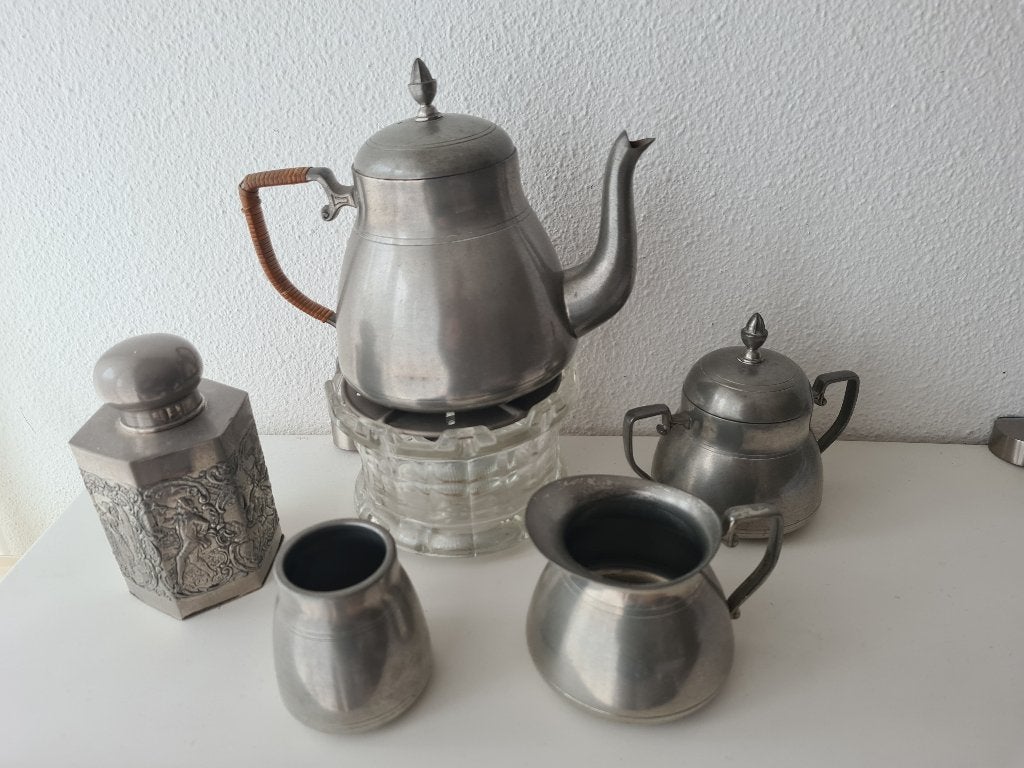 Rio Tiel Theeservies met Theebus en Theelichtje, Antiek en Kunst, Ophalen