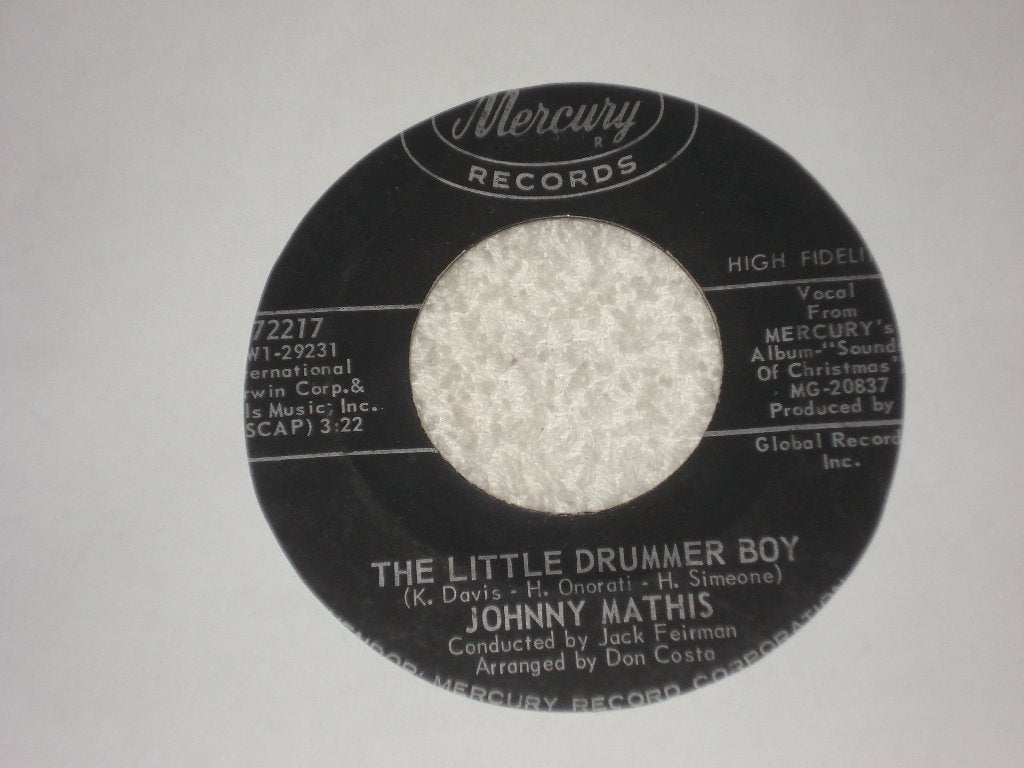 Johnny Mathis  Little Drummer Boy  Usa  Kerst  Orgineel, Originele persing, Ophalen of Verzenden, Zo goed als nieuw, Pop