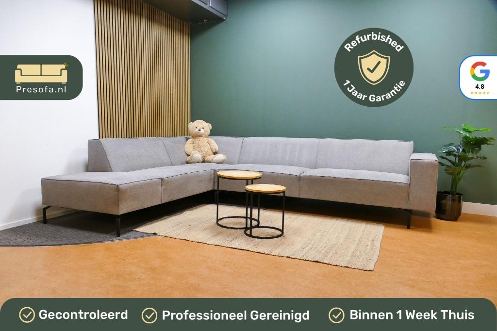 Grote Hoekbank Bysidde Nord Grijs [Refurbished], -, -, Hoekbank, 300 cm of meer