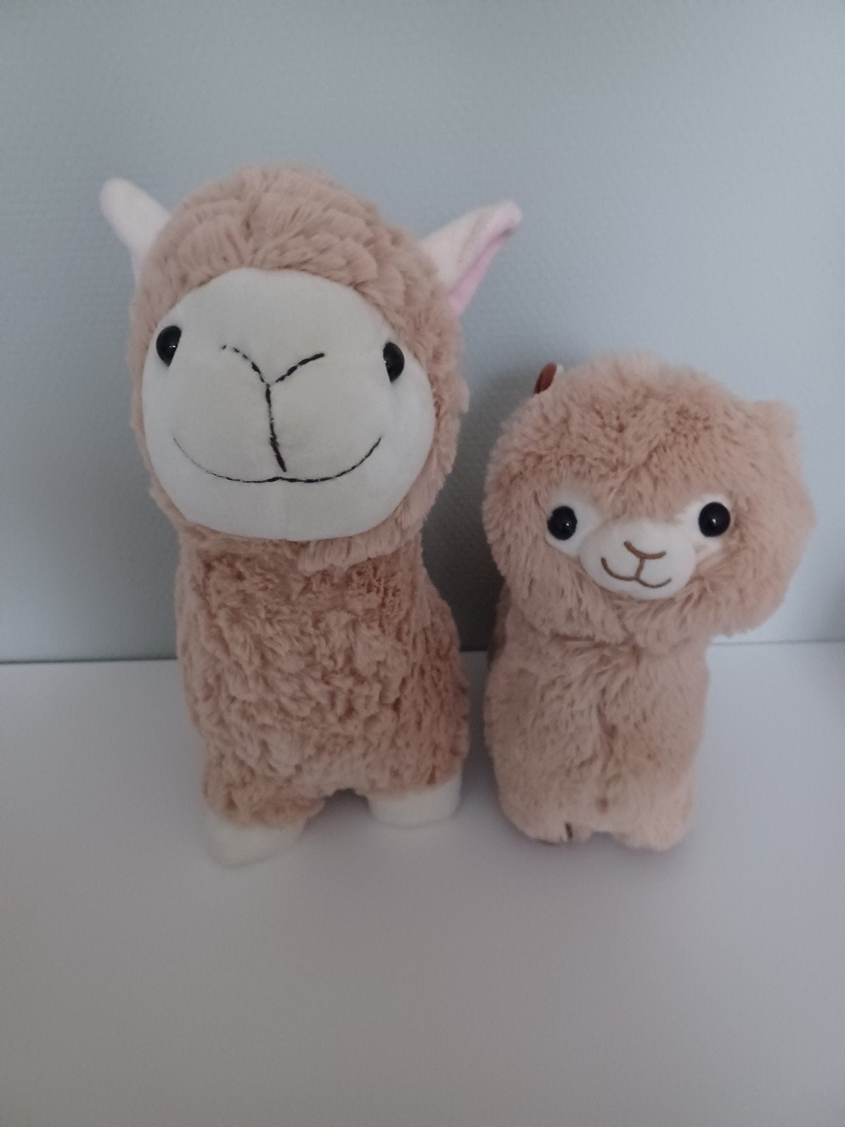 Z.g.a.n set van 2 alpaca knuffel, Ophalen of Verzenden, Beige, Overige typen