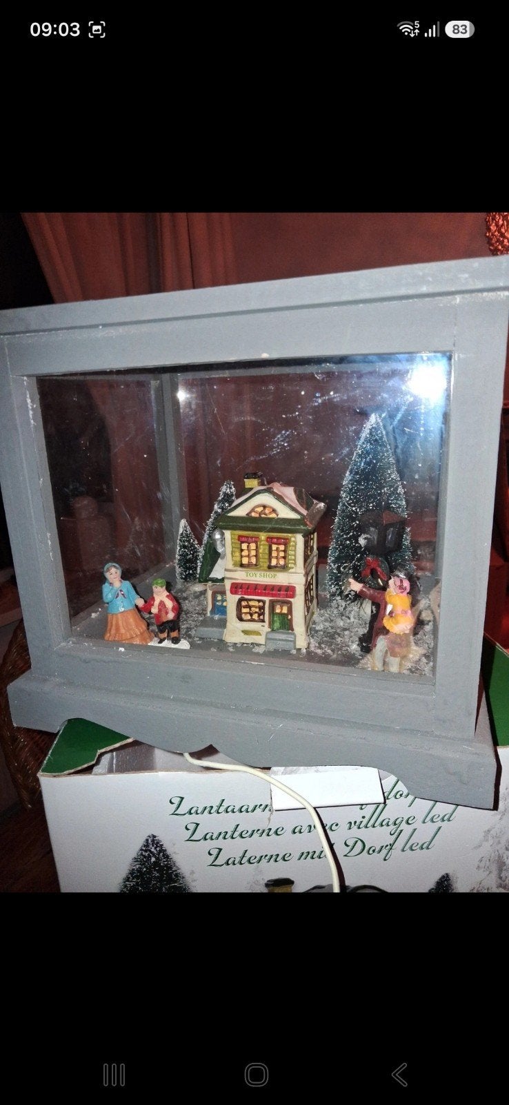 kerst huisje, Ophalen of Verzenden, Gebruikt
