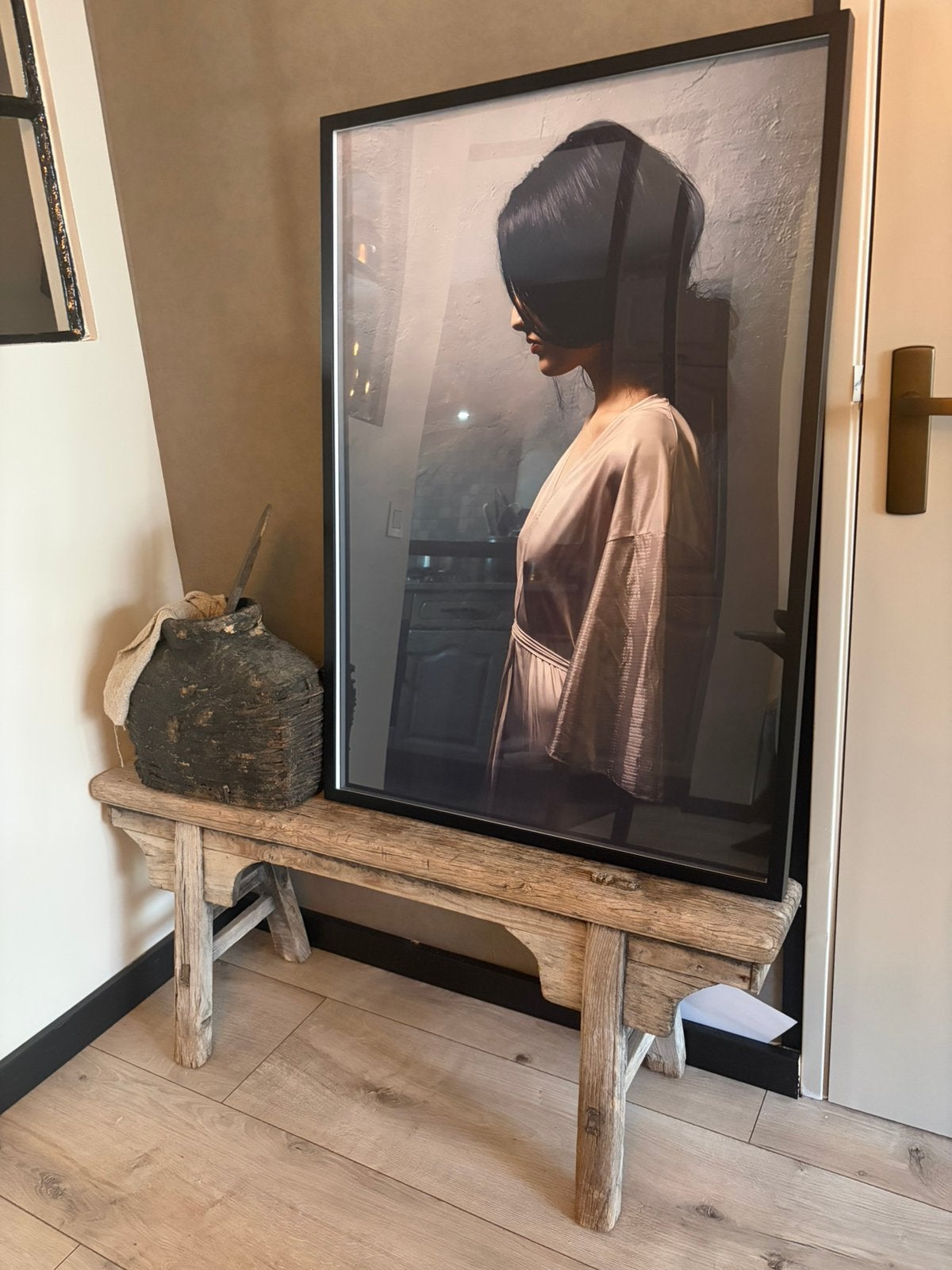 Prachtige sobere foto in lijst!, Antiek en Kunst, Ophalen of Verzenden