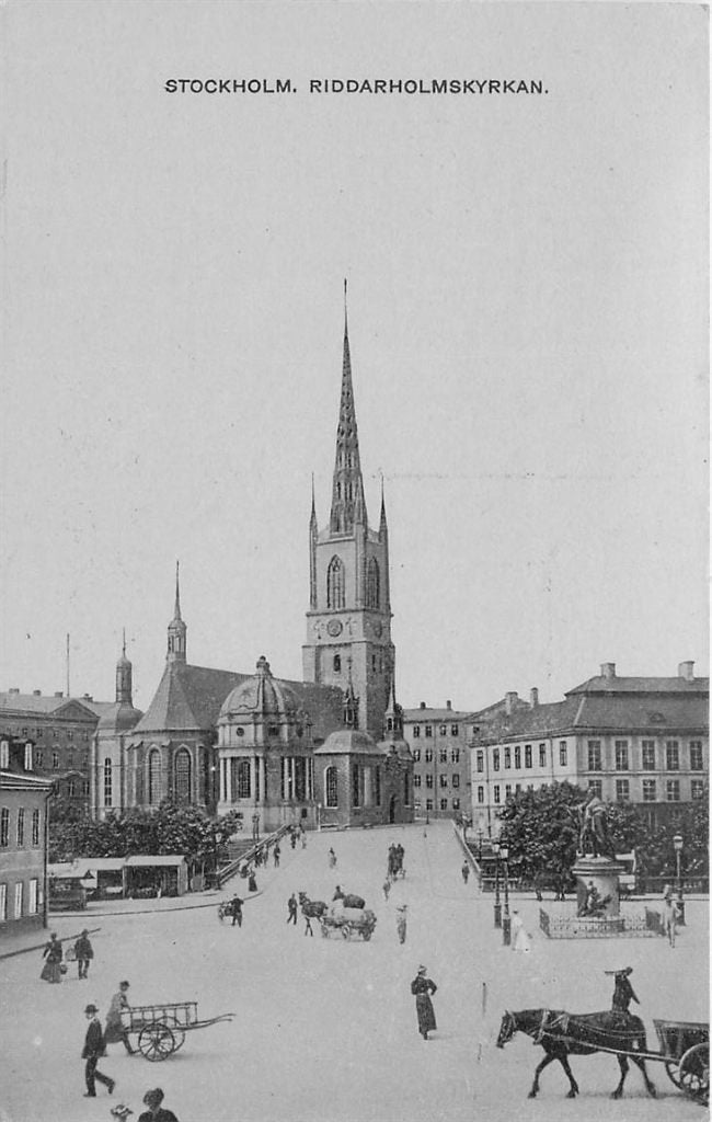 379-001-005 Stockholm Riddarholmskyrkan, Verzenden, Voor 1920, Overig Europa