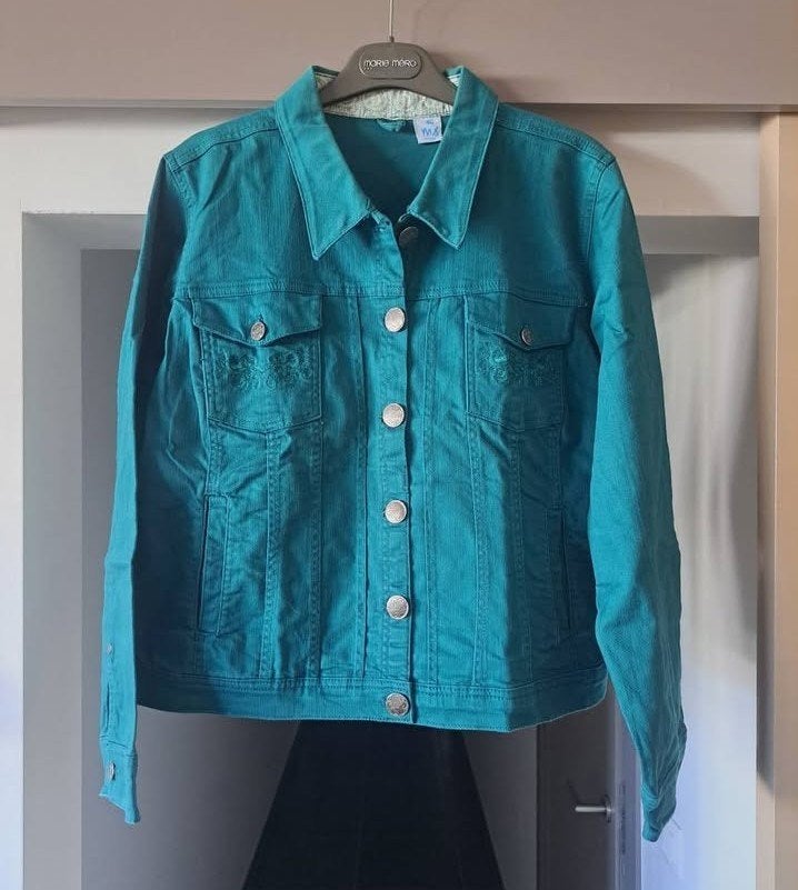 Spijkerjasje smaragdgroen MS Mode, 46, strech, NIEUW, Kleding | Dames, Maat 46/48 (XL) of groter, Nieuw, Ophalen of Verzenden