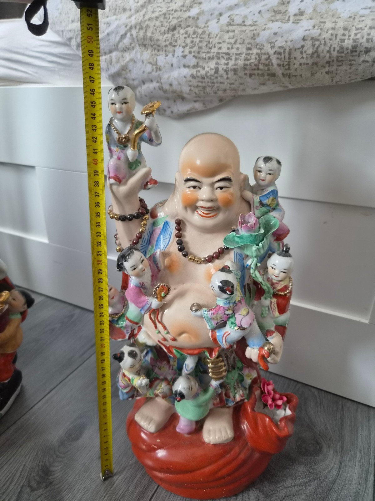 Grote Chinese Boeddha met kinderen - Geluksbeeld, Ophalen, Groep mensen, 20 - 50 cm, Steen of Keramiek