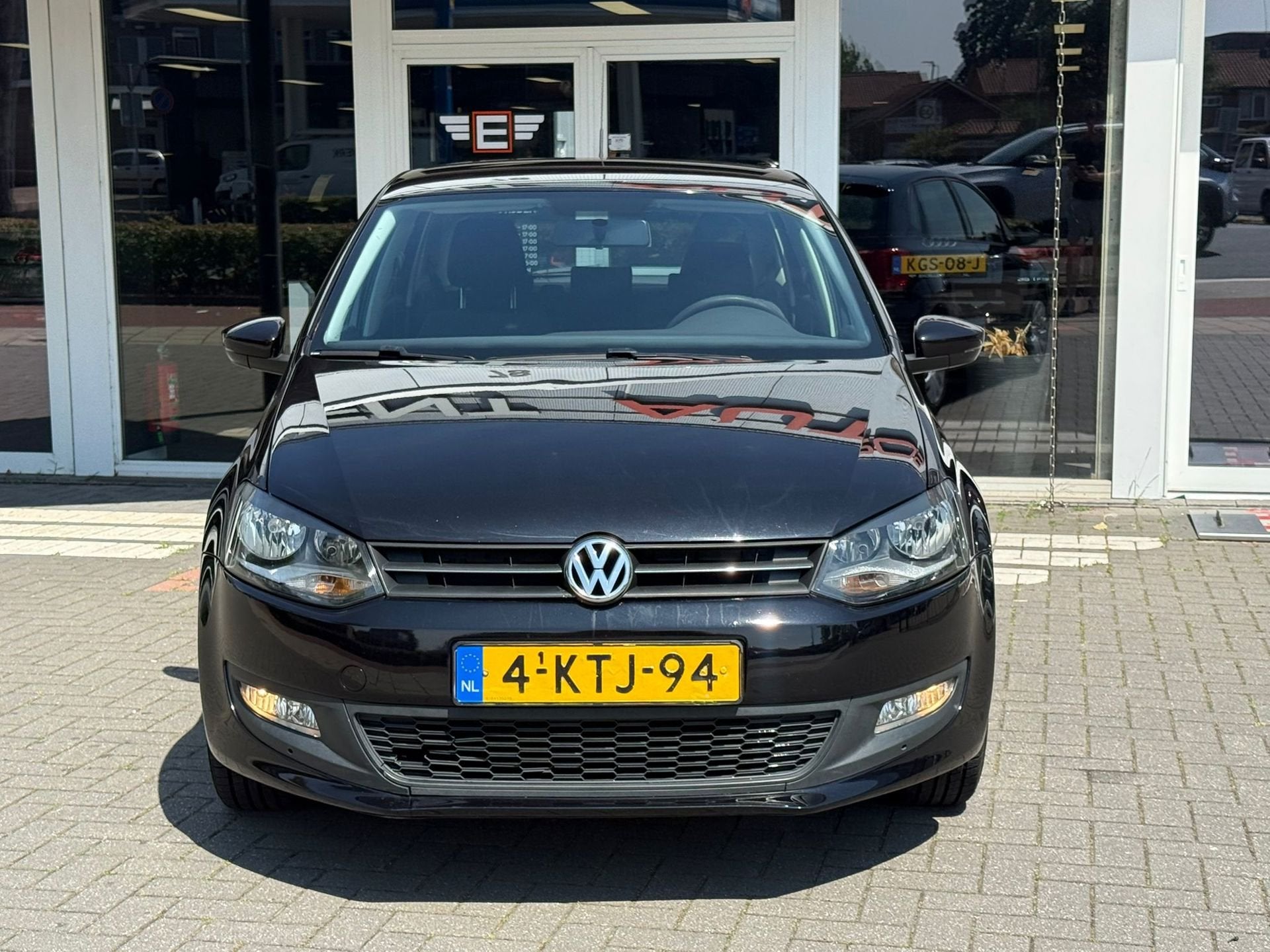 Volkswagen Polo 1.4-16V Highline - 5 Deurs - Airco, Auto's, Voorwielaandrijving, 4 cilinders, Zwart, Bedrijf