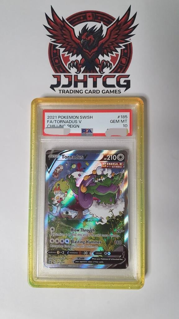 Tornadus V Chilling Reign 185/198 (PSA 10), Ophalen of Verzenden, Zo goed als nieuw, Losse kaart