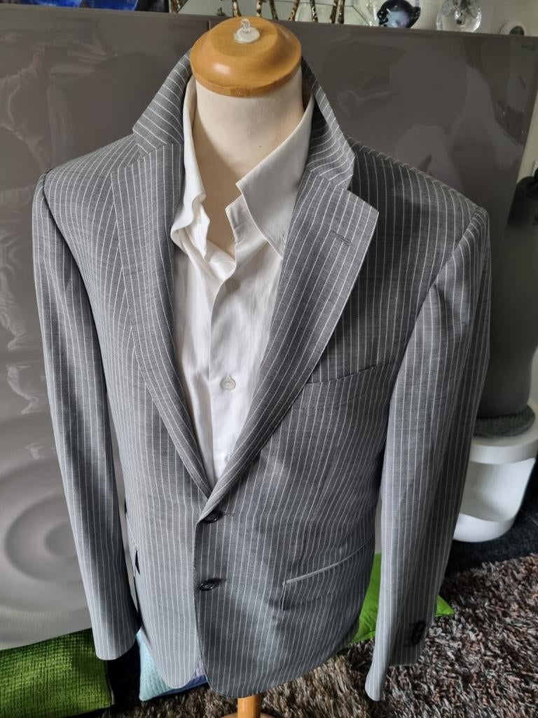 Corneliani colbert, maat 46, drop 7R, wol/mohair, topstaat., Corneliani, Ophalen of Verzenden, Zo goed als nieuw, Grijs