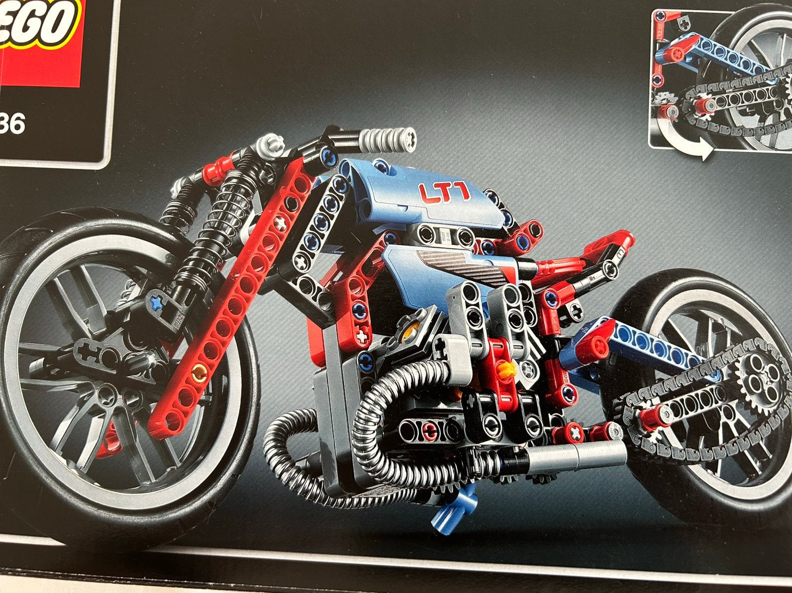Lego 42036 - motor, Gebruikt, Lego, Ophalen of Verzenden, Technic