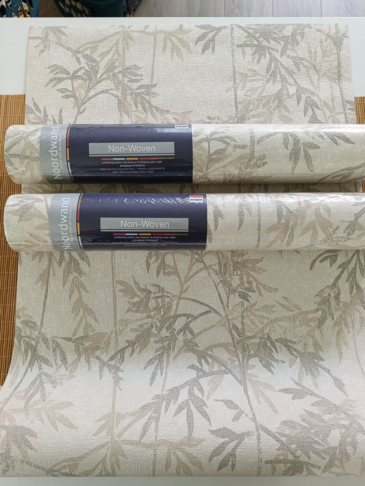 3 rollen vliesbehang Bamboe Dream (compleet), Ophalen