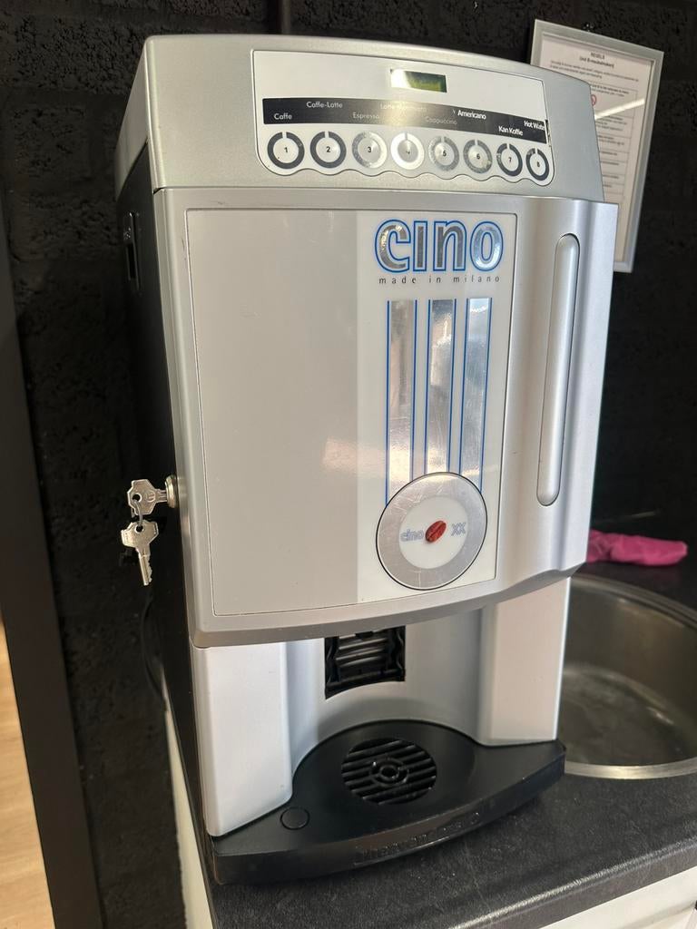 Proffesionele Cino koffiemachine/koffieapparaat bedrijven, Witgoed en Apparatuur, Koffiezetapparaten, Ophalen, 10 kopjes of meer