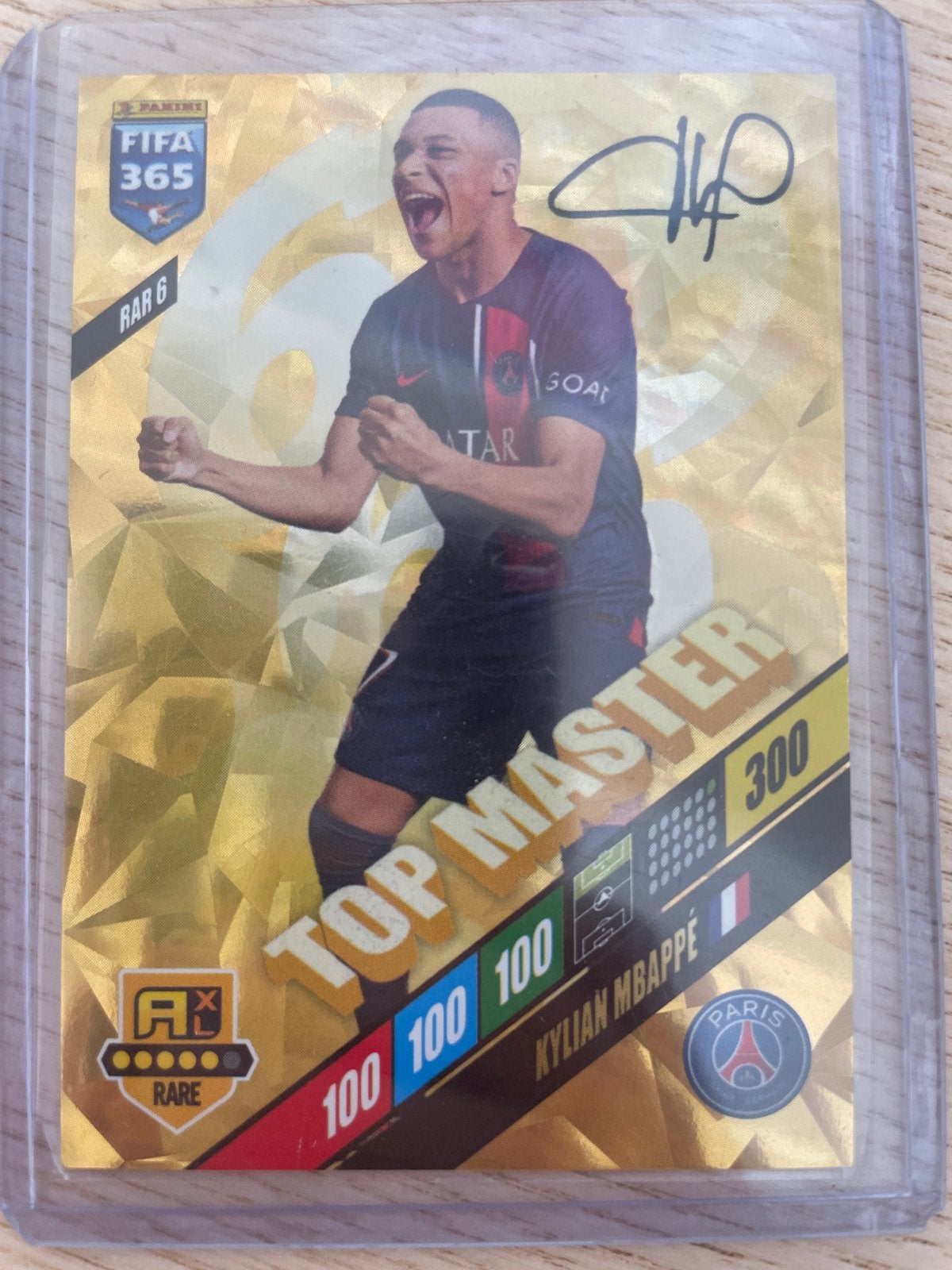 Kylian Mbappé Panini FIFA 365 Adrenalyn XL Top Master, Ophalen of Verzenden, Zo goed als nieuw, Buitenlandse clubs, Spelerskaart