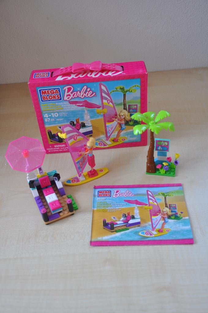 Barbie Megabloks 80287 Beachday, Ophalen of Verzenden, Zo goed als nieuw, Megabloks
