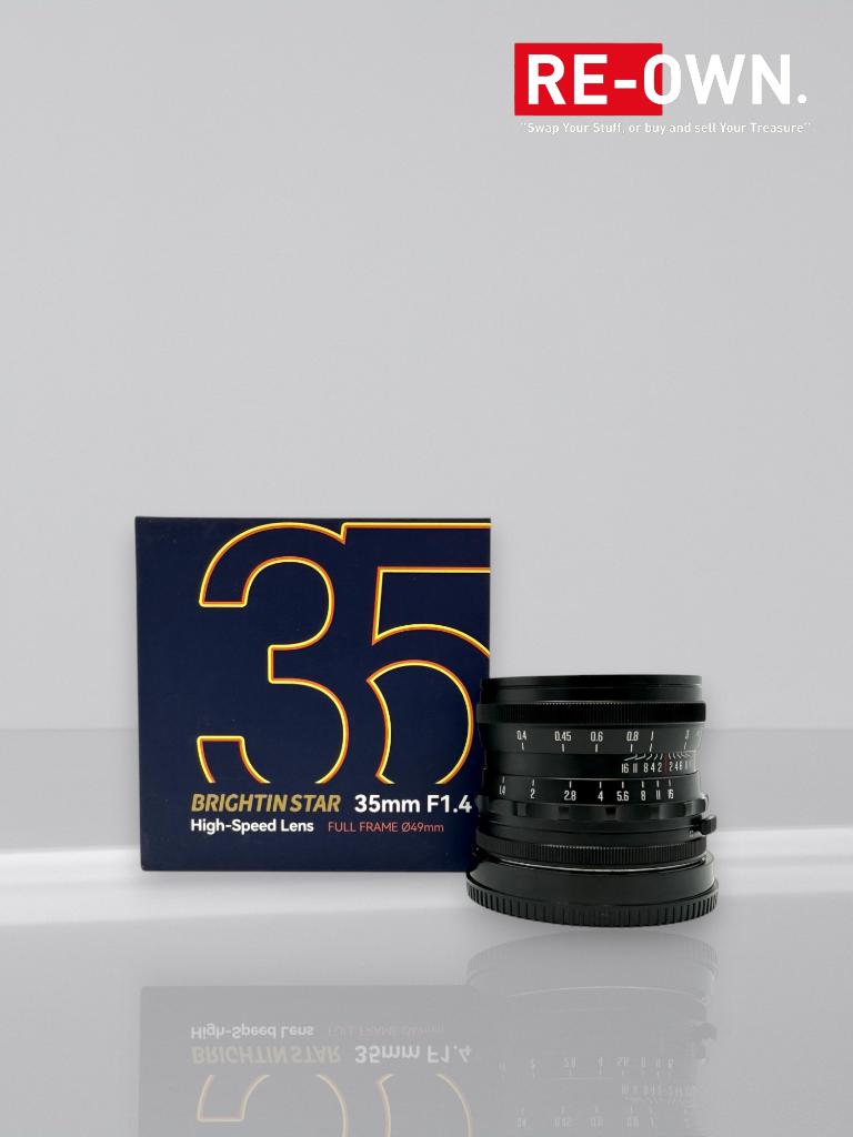 Brightin Star 35mm F1.4 Full-Frame Sony Mount (nieuwstaat), ., Zo goed als nieuw, Brightin Star, .