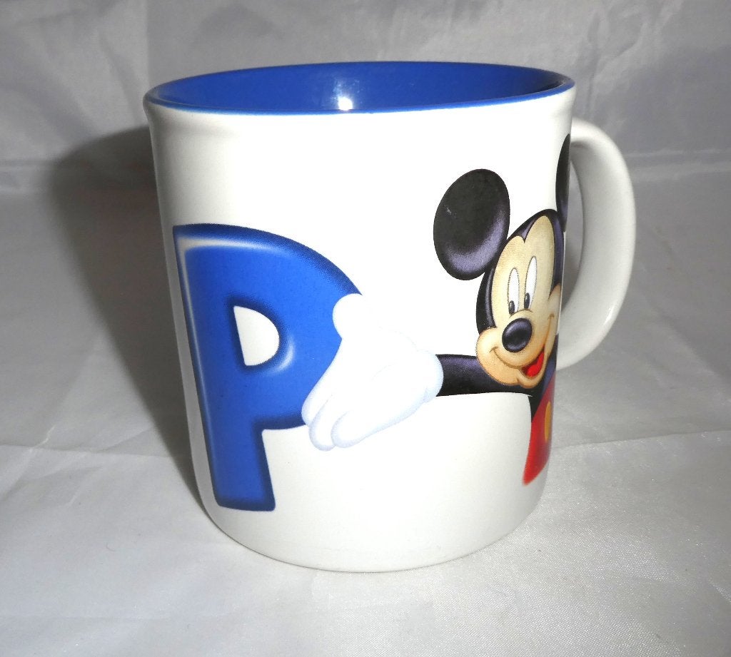 Mickey Mouse Mok P, Disneyland Resort Paris, Ophalen of Verzenden, Mickey Mouse, Zo goed als nieuw, Servies