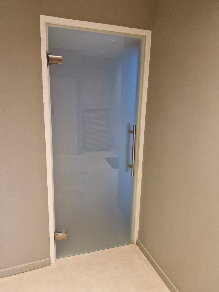 Glazen deur, Doe-het-zelf en Verbouw, Deuren en Horren, Ophalen, 80 tot 100 cm, Binnendeur, 200 tot 215 cm
