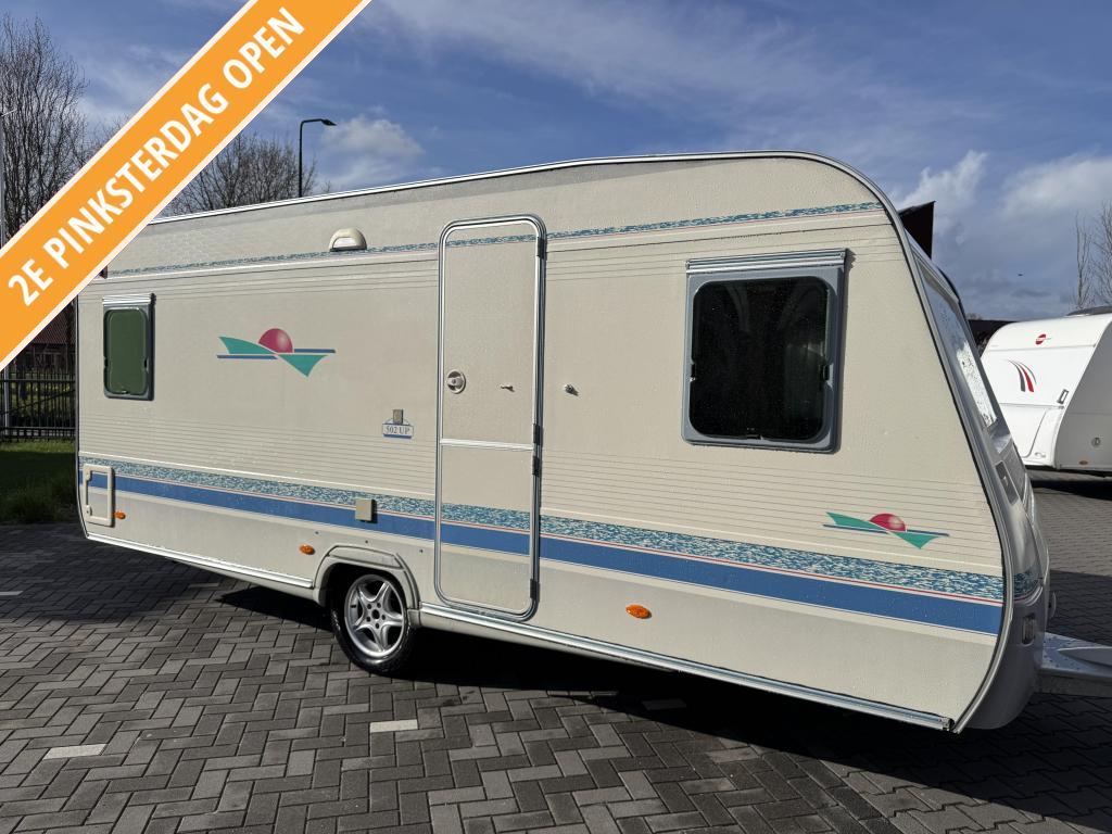 Adria Classica 502 UP / topstaat / voortent / alde, Caravans en Kamperen, Caravans, Rondzit, Schokbreker, Bedrijf, 5 tot 6 meter