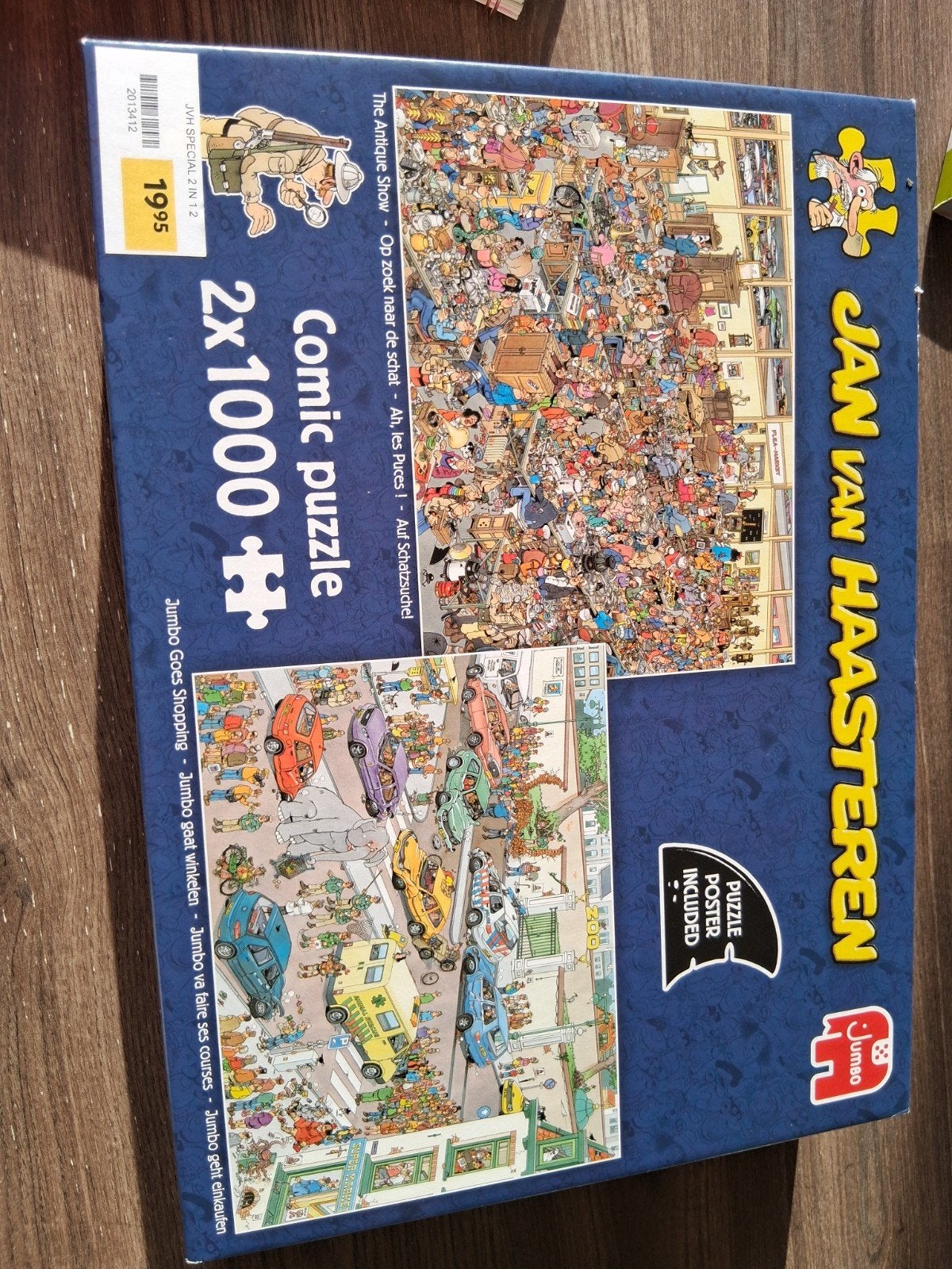 Jan van Haasteren Comic Puzzel 2x1000 stukjes, Ophalen, 500 t/m 1500 stukjes, Zo goed als nieuw, Legpuzzel
