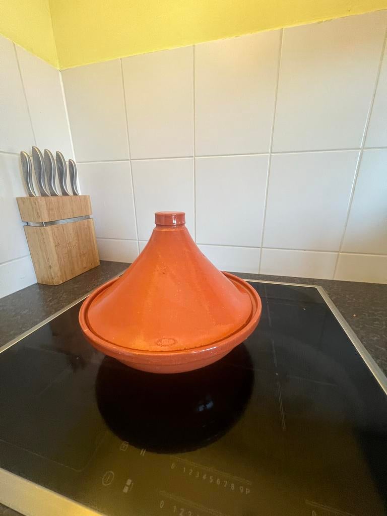 Aardewerken Tajine - Zo goed als nieuw, Ophalen of Verzenden, Zo goed als nieuw, Overige materialen, Overige typen