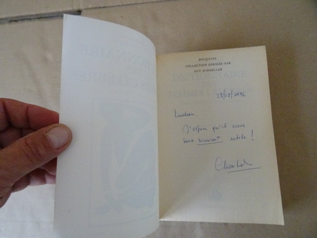 Lucienne Mazenod Schoeller Dictionnaire des femmes célèbres, 20e eeuw of later, Overige gebieden, Ophalen of Verzenden, Zo goed als nieuw