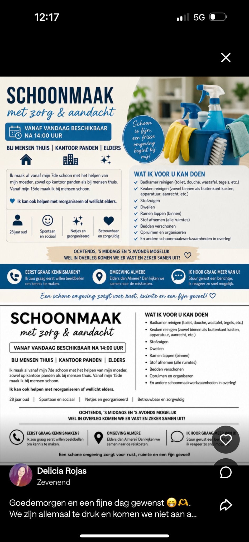Schoonmaak of elders, Vacatures, Vacatures | Schoonmaak en Facilitaire diensten