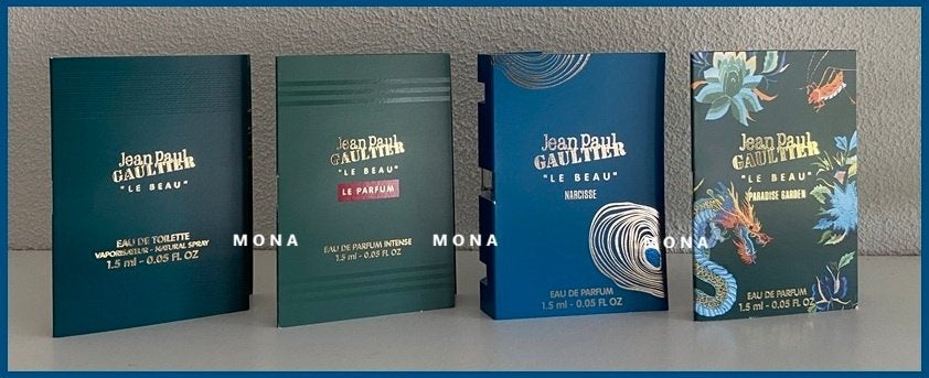 GaultierLe Beau set 4 parfum samples proefjes testers, Verzenden, Nieuw