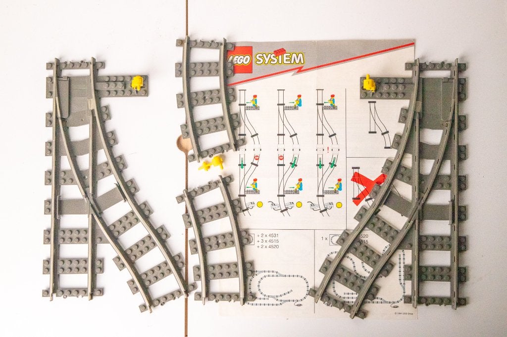 Lego 4531 - Wisselset 9V trein incl. instructie en reserve