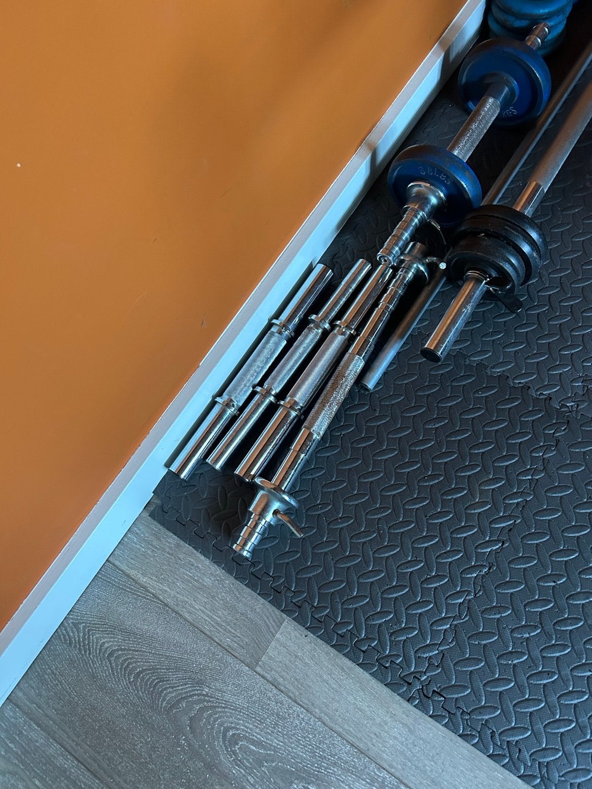 Hammer Wave Zone Fitnessbank met Gewichten en Halters, Ophalen, Gebruikt, Armen, Fitnessbank