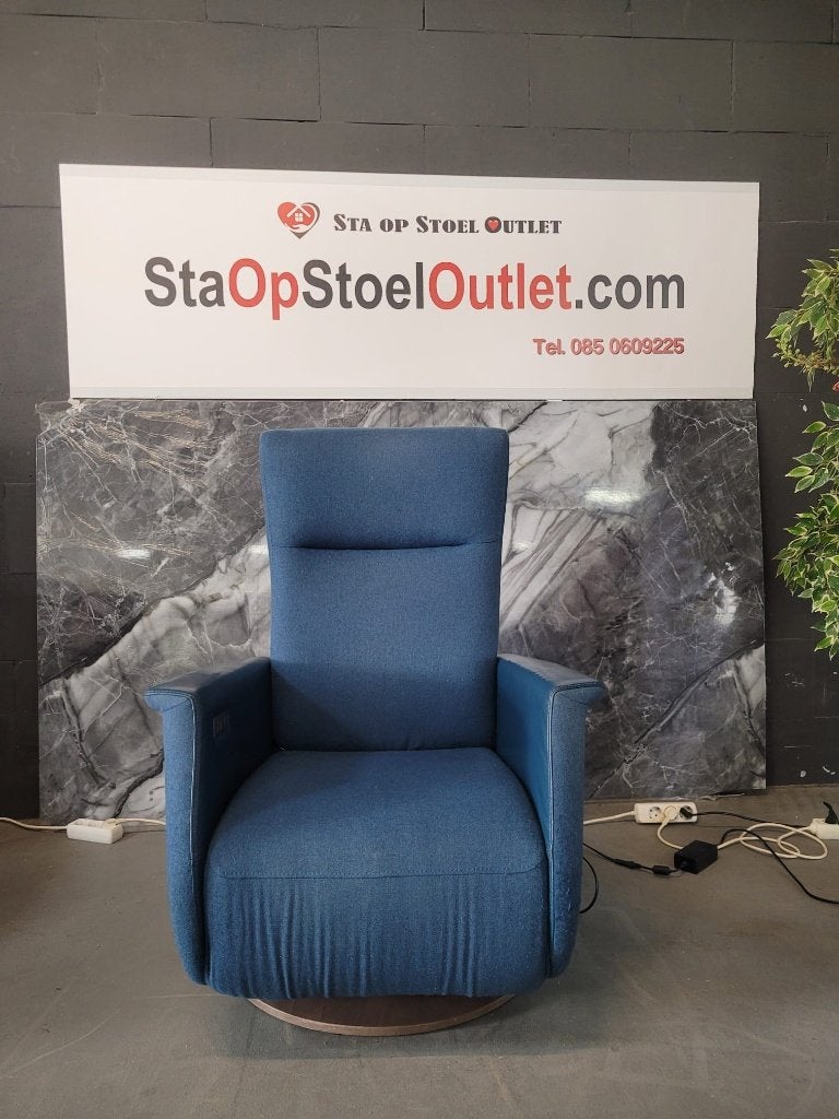 Staopstoel Prominent Toscana Blauw met Accu