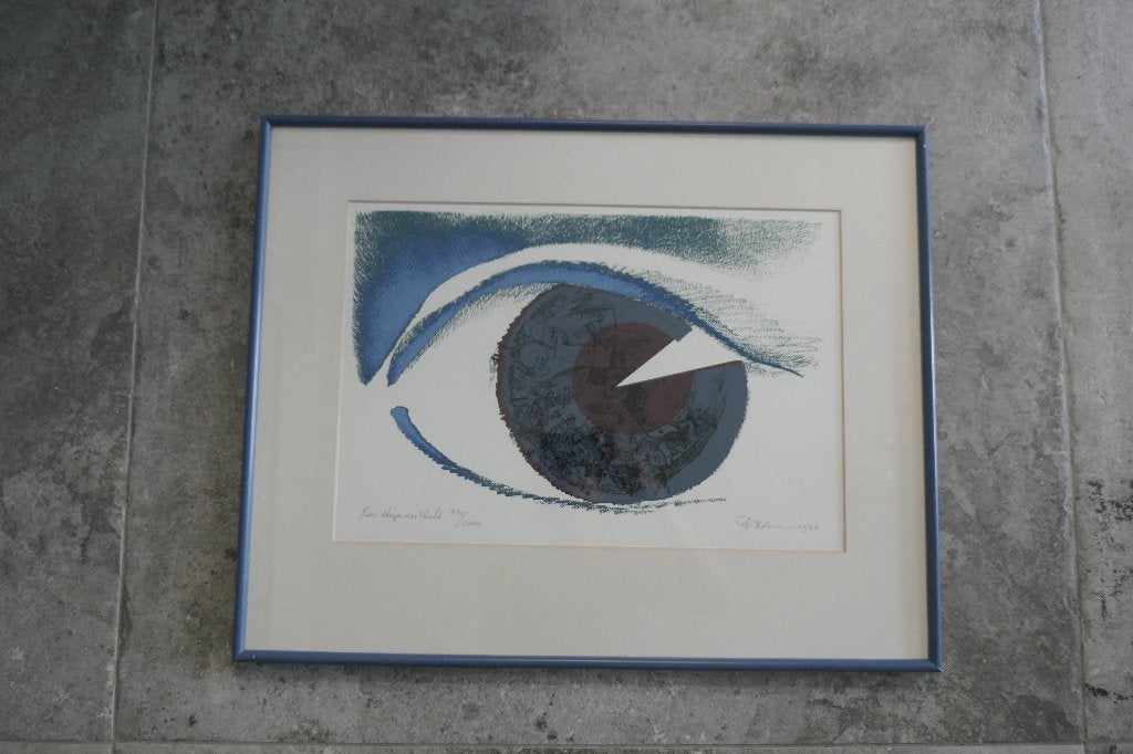 Vintage ets van P. Holman 1982 Das Auge der Welt 840/1000, Ophalen of Verzenden, Gesigneerd