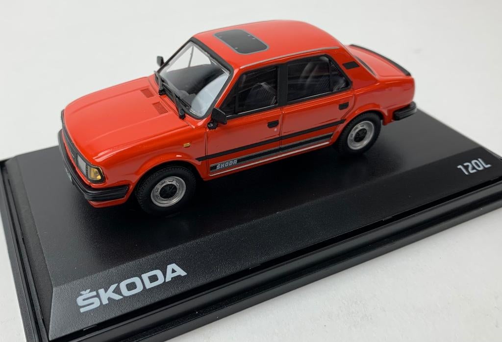 JSN Abrex 1:43 Skoda 120L rood 1984, Overige merken, -, Nieuw, Ophalen of Verzenden