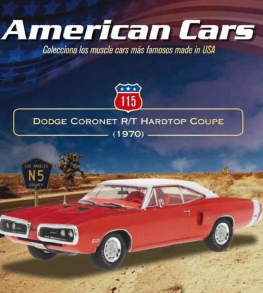 Dodge Coronet R-T Hardtop Coupe1970 1/43 American Cars # 115, Verzenden, Nieuw, Auto, Overige merken