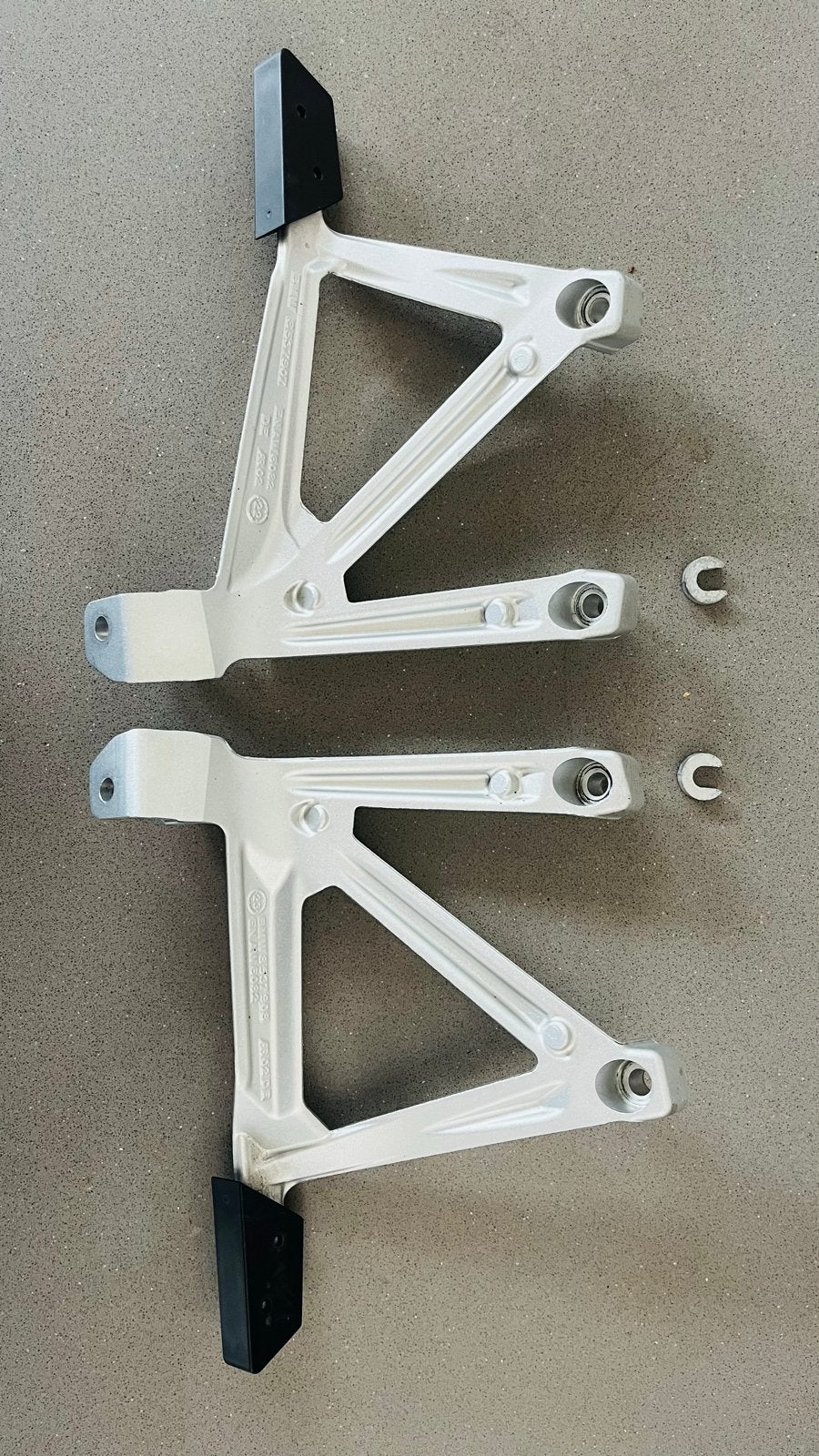 Achtervoetsteunen BMW R 1250 GS voor variokoffers, Ophalen of Verzenden, Gebruikt