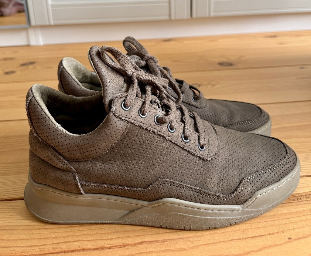 Filling Pieces sneakers - Groen Leer Suede - maat 39 / 40, Kleding | Heren, Schoenen, Filling Pieces, Overige kleuren, Ophalen of Verzenden
