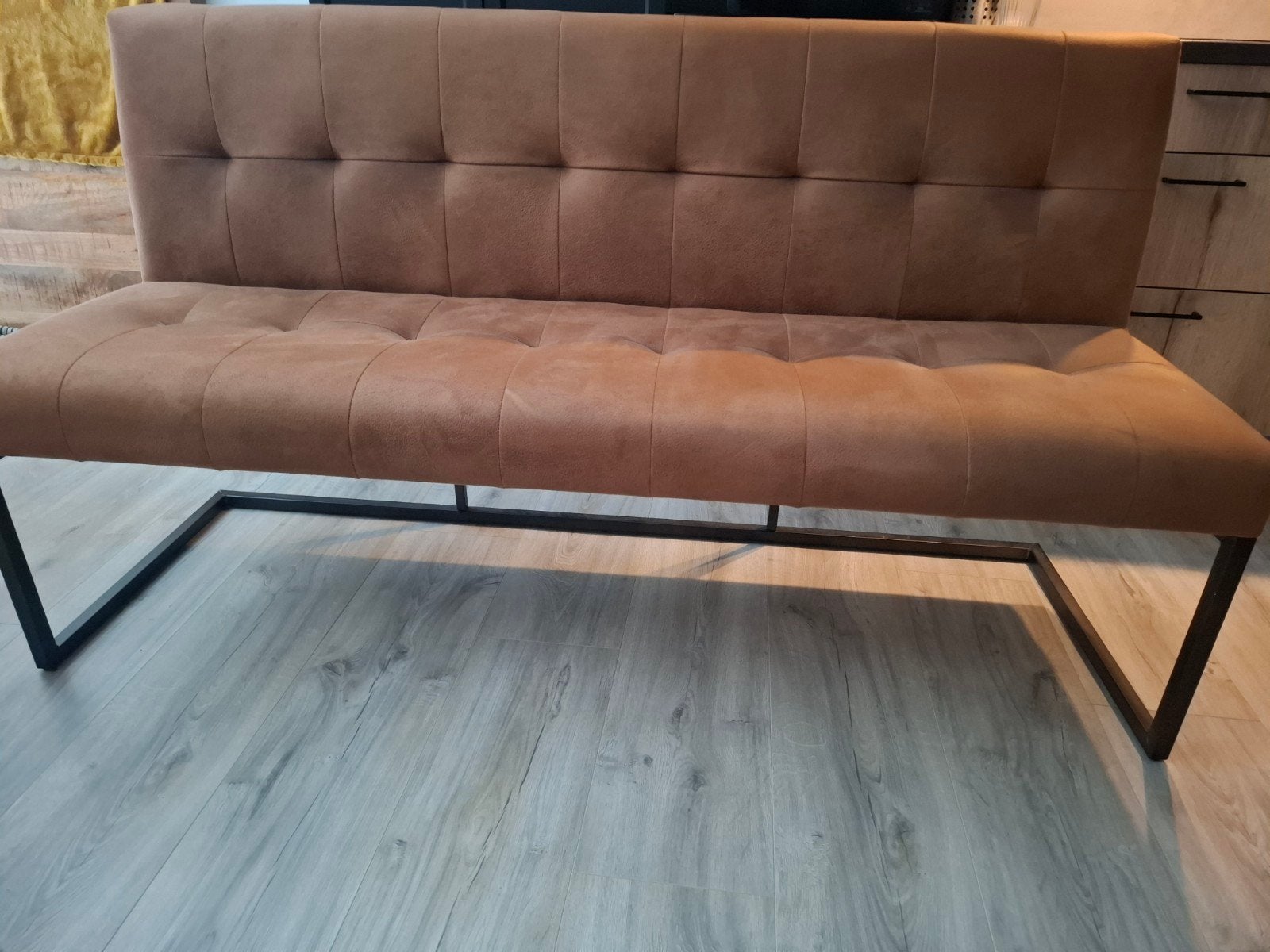 eettafelbank Cognac, Ophalen, Zo goed als nieuw